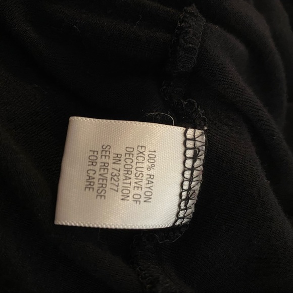 APT. 9 Black Beaded Low Cut V Neck Tank Top Plus Size 2X - Picture 6 of 7